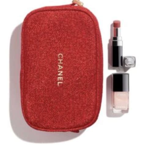 chanel natural touch lip and nail colour set|chanel gift sets.